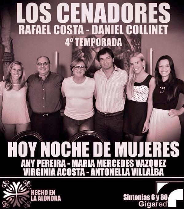 rafaelcosta1148's tweet photo. El Sábado y Domingo a las 22:00 hs. Edición especial de @LosCENAdores por @MASTVgigared sintonías 6 y 80 @LaAlondra http://t.co/gG3PuADK9I