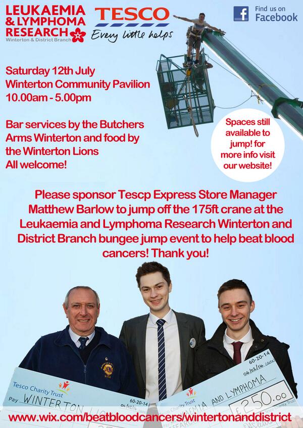 Excited to see <a href="/Winterton3175/">Winterton Cross Keys</a> store manager <a href="/Matbarlow91/">Cryptoknight🚀</a> taking part in the #wintertonbungee #50Kchallenge