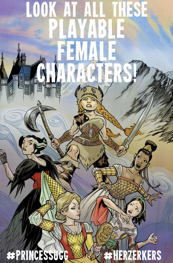 OniPress's tweet photo. We promise, #PrincessUgg won’t do you like #Ubisoft, #Herzerkers. http://t.co/mNAGsVX22l