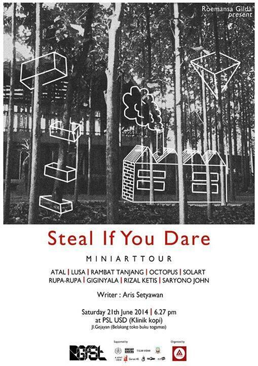 roemansagilda's tweet photo. Today | 6.30PM | Pameran "Steal If you dare" | Jl. Gejayan @klinikkopi | FREE | @roemansagilda cc : @giginyalaa http://t.co/9eBfbPyVf9