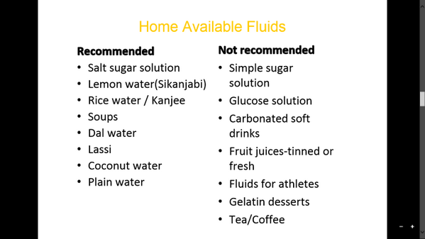 #DiareAnak 5. Nah, ini  list minuman yang direkomendasi dan tdk direkomendasi. Langsung dari slide dosen nih huehehe