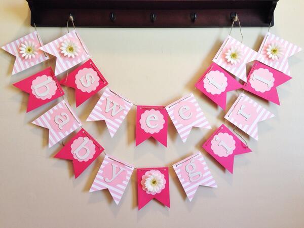 RinnyMichelle's tweet image. New Pink Daisy Banner is available in the shop! #sweetbabygirl #etsy #paperbanner