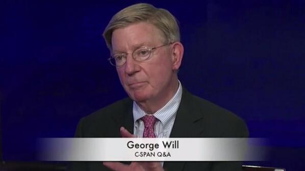 TPM's tweet photo. George Will's Latest: College rape charges fueled by "sea of hormones and alcohol" http://t.co/O6je5WaxkH http://t.co/bvRVYEAn80