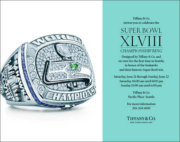 View our #SuperBowlRing at <a href="/TiffanyAndCo/">Tiffany & Co.</a> in Pacific Place (binged.it/1lbW76U) this Saturday and Sunday.