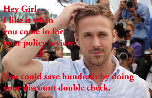 JimmyThompsonSF's tweet image. Ryan Gosling loves it when you save money! Come in for a policy review and see what you could be saving #AgentJimmy