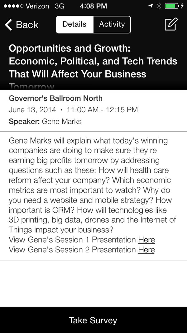 _ThinkB's tweet photo. YBS members, just a reminder that @GeneMarks slides are posted on the #ABC2014Nashville mobile app under sessions. http://t.co/kegLeXieDs