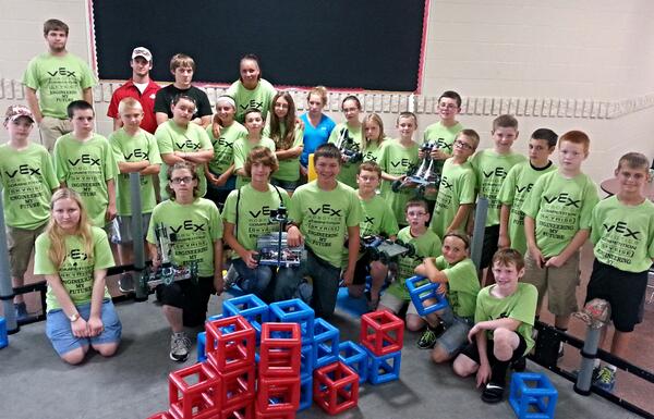 ramtecohio's tweet image. RAMTEC Cardington students at Robotics camp