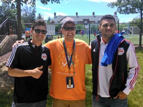 #nyredbulls #escorted by this guy 🙌  I am so happy  I met them
