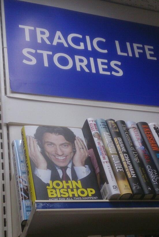 Look where <a href="/JohnBishop100/">John Bishop</a>'s book ended up…