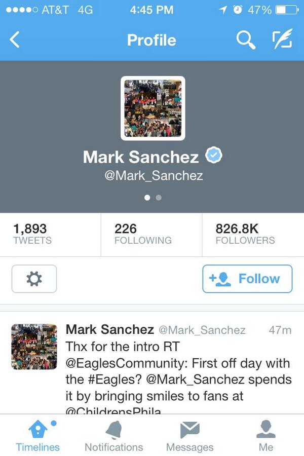 philgarbz's tweet image. Made it on @Mark_Sanchez's twitter pic #WeMadeIt #bottomleft #thxdanyboy