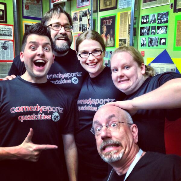 CSzQC's tweet photo. Warming up before our Round 1 match against @CSzSanAntonio alongside @ComedySportzPDX's Patrick Short!
#csz30 #cszqc http://t.co/AQayOdAwQ6