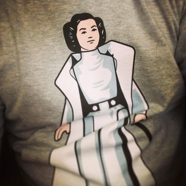 yak_face's tweet photo. New @welovefine shirt for me #WeWantLeia #kenner #vintage #sublevelstudios http://t.co/sCwvcyHd92