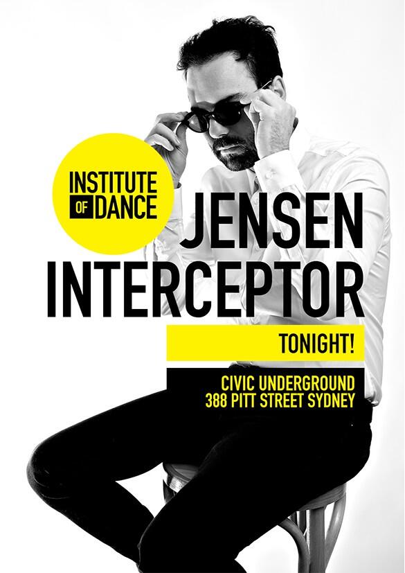 TONIGHT at Civic Underground with the smoothest man in techno @JensenIntercept #InstituteOfDance #Unknown