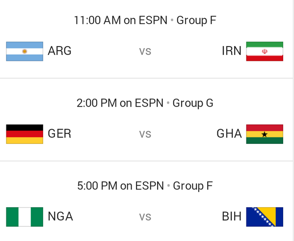 GSPChicago's tweet image. Saturday's World cup schedule. Come enjoy your weekend in our beer garden!