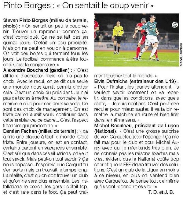 Ouest France du 16/06 :