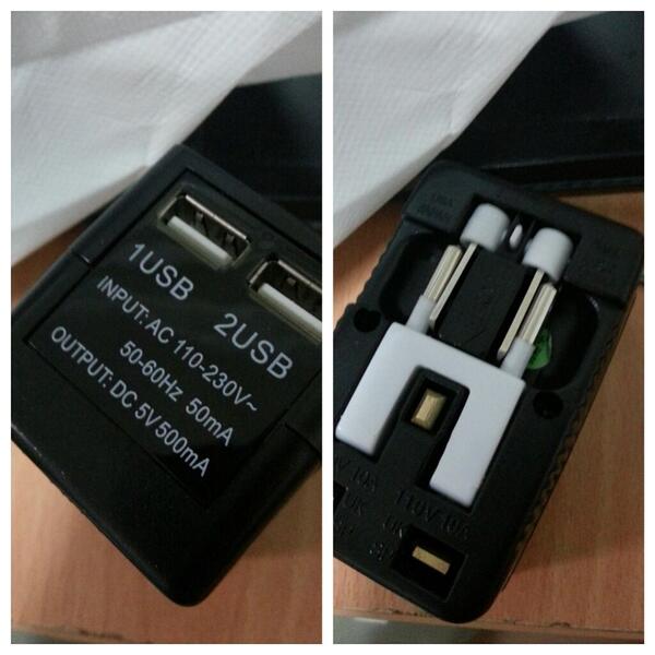 theqrhapsody's tweet image. I think i just bought the most useful thing ever LOL. #Universaladapter