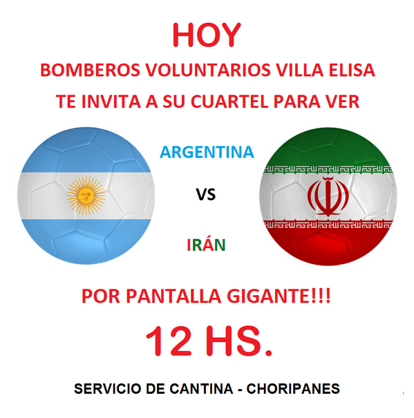 bomberosvelisa's tweet photo. BOMBEROS ES MUNDIAL!!! ALENTEMOS A LA ARGENTINA EN @bomberosvelisa!!! @turismoelisa @javierecheveste @Openradio975 http://t.co/5qibN7eLEs