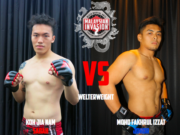MIMMAFC's tweet photo. Next welterweight fight, Fakhrul Izzat from Johor VS Koh Jia Nam from Sabah! #MIMMA2 http://t.co/edRDs6lAch