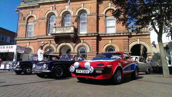 On Ilkeston Market Place promoting Ilkeston Heritage &amp; Classic Vehicle Show 29th June