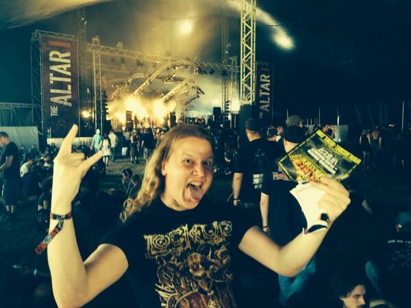 SCDTWEETS's tweet photo. Our singer back at @hellfestopenair : Altar was the stage we hit in 2012! #greatmemories #grind http://t.co/hewDqyPO8E