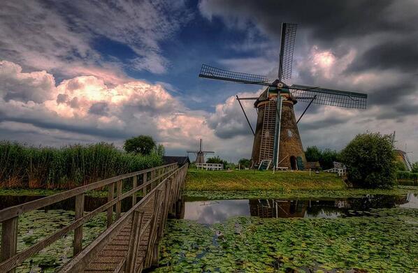 Kinderdijk @ Holland by Adam Pachula