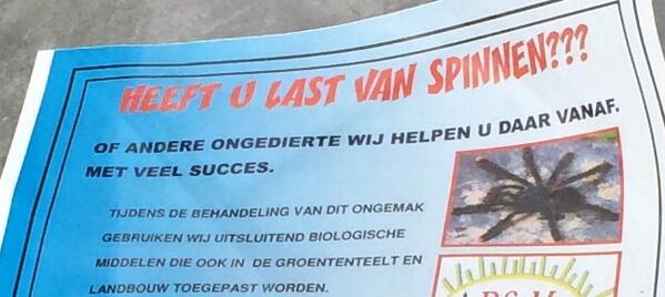 spinnenoverlast's tweet image. 1/2 @IJburg word in woonwijk gespoten met levens gevaarlijk gif, kanker verwekkend en gevaarlijk voor kinderen.