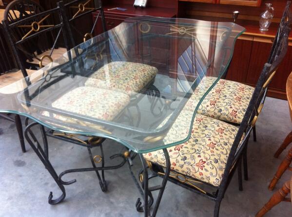 Vintage shabby chic dining suite