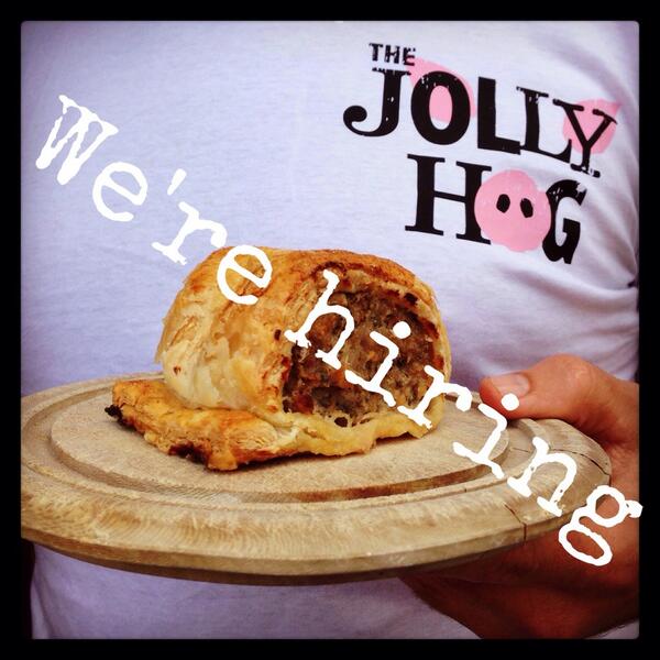 OllyKohn1's tweet photo. If you are in the London area and would like some casual weekend work please contact tom@jollyhogandsausage.co.uk http://t.co/O9qL6IbdOm