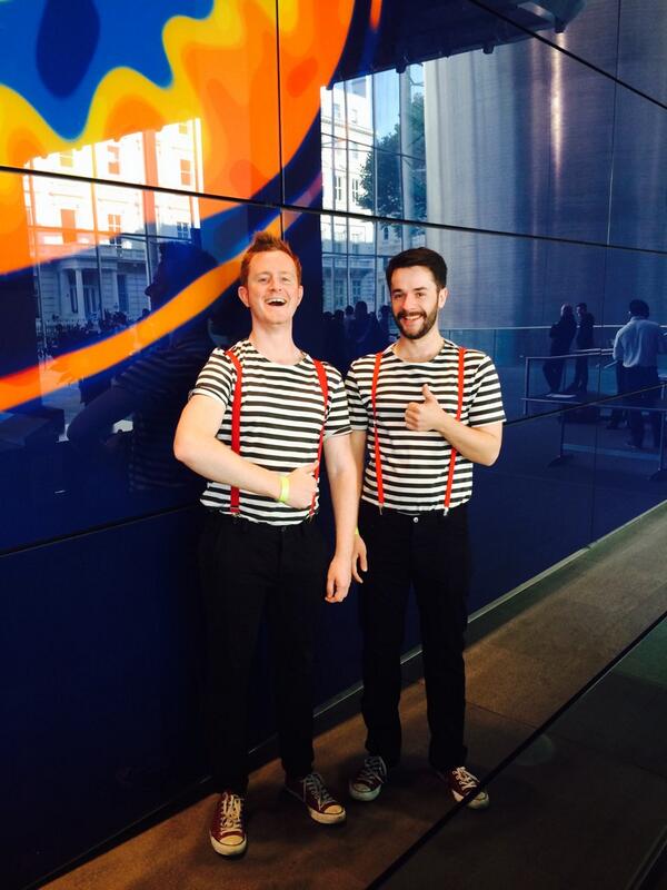 Beccacoxhead's tweet photo. .@nickfsnow @Andrew_Keenan tweedledee and tweedledum #icusummerball http://t.co/LJs1uewz5Q