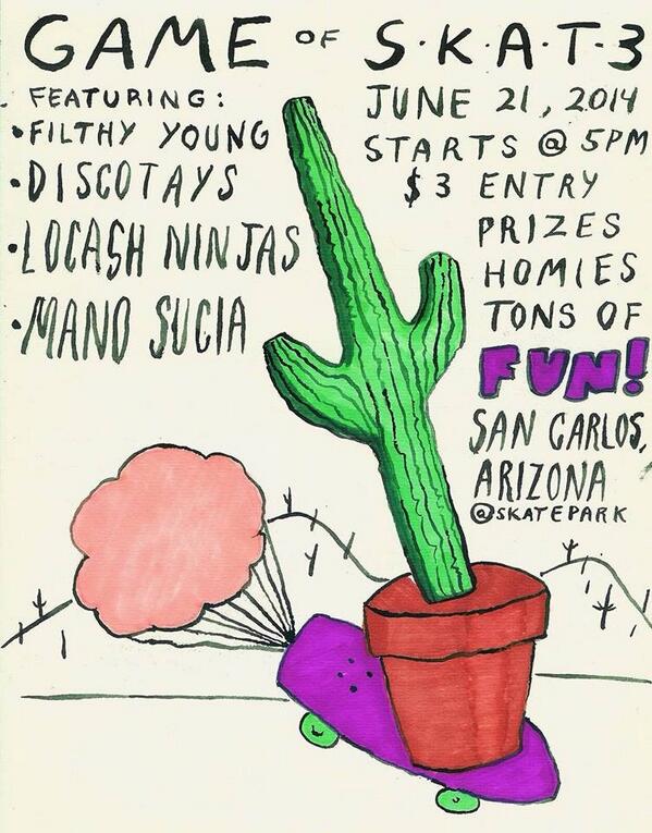 apachesk8boards's tweet photo. Today in San Carlos AZ
#GoSkateboardingDay
#GamOfSkate #Es
Enter The Apache T's
to all skaters
#ThisIsApache http://t.co/ytg3pSL5XX