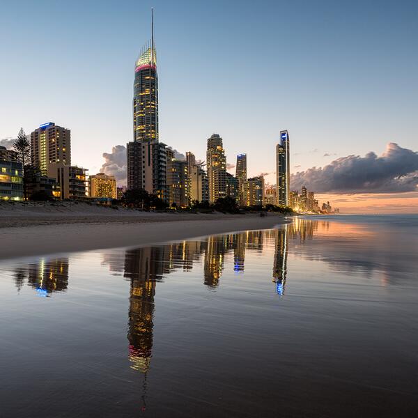 Queensland's tweet photo. Nice :) RT @EliaLocardi: A beautiful twilight on the beach in Surfers Paradise. #thisisqueensland #seeAustralia http://t.co/tjuz38AmEu