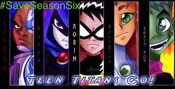 newteentitans's tweet photo. #SaveSeasonSix #TeenTitans :D http://t.co/CtLqMAqZU4