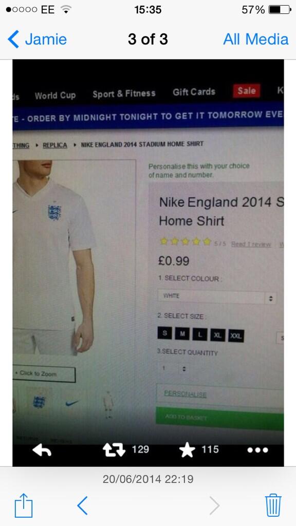 tonyswfc777's tweet photo. I wouldn't buy one at this price :( http://t.co/aiStVtA7ti