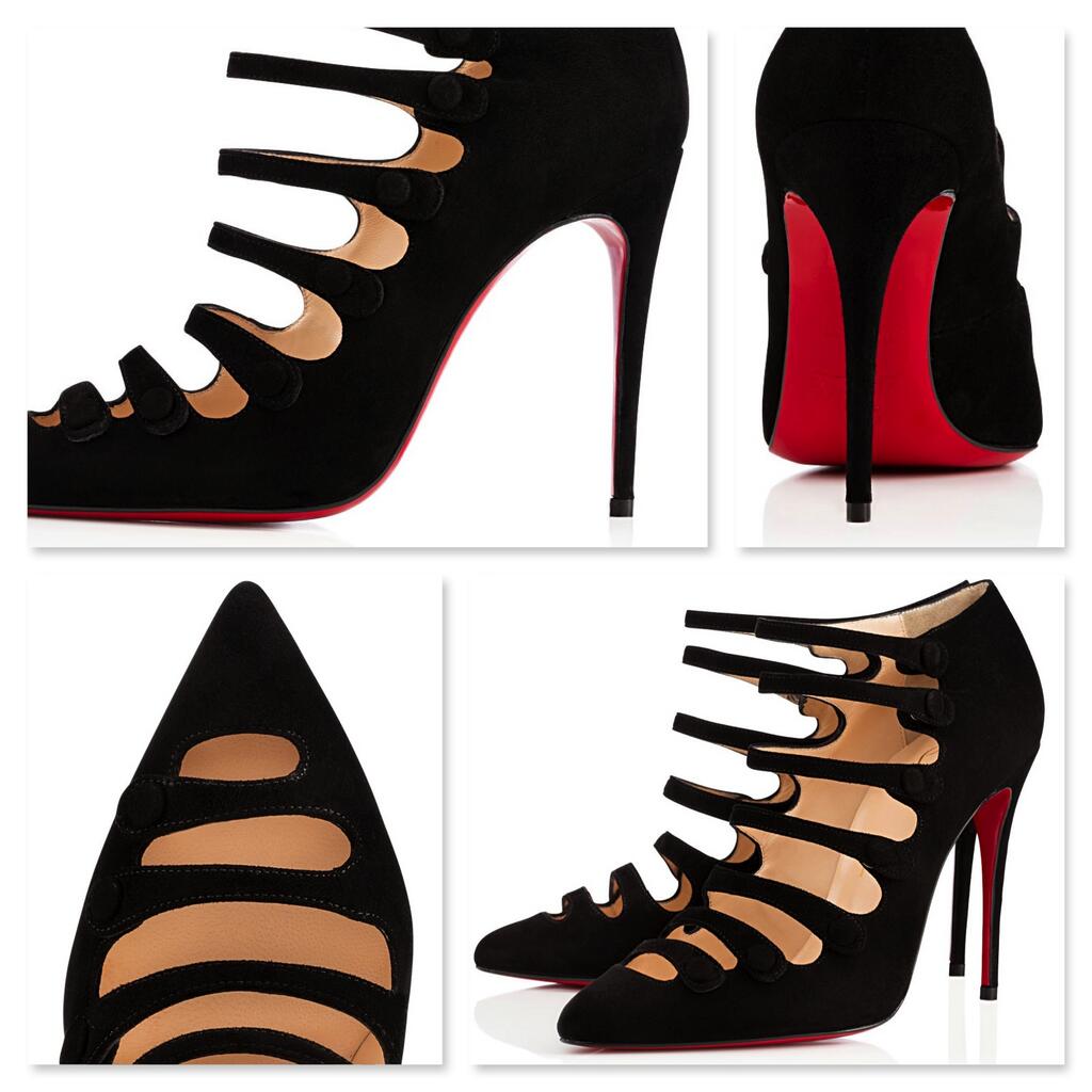 تويتر Christian Louboutin على تويتر: "She's a lady and a vamp - is irresistibly seductive in timeless black suede http://t.co/kMYtybgMWq"