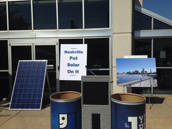 #putsolaronit! We are gearing up for the press event! #nashville #solar