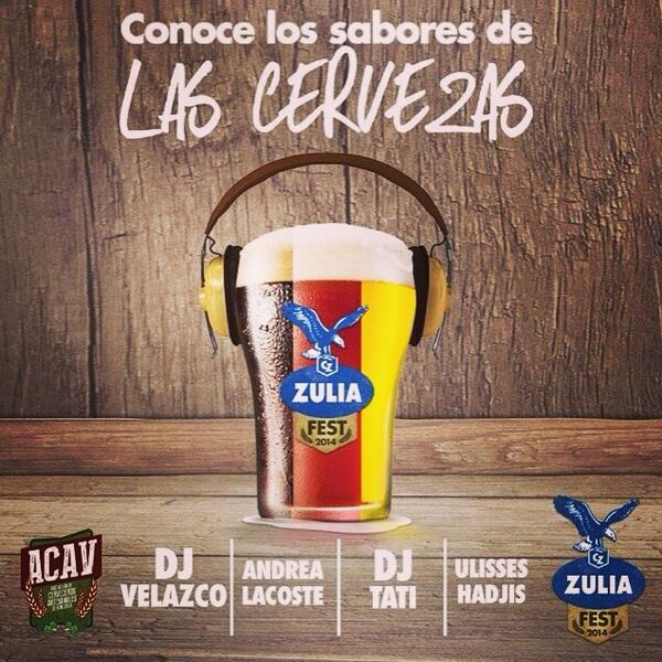 No se pierdan este fin de semana el 1er #ZuliaFest de <a href="/CervezaZulia/">Cerveza Zulia</a> y <a href="/ACAVzla/">Cerveza Artesanal VE</a> en el <a href="/MChacao/">@Mchacao</a> desde las 12:30pm