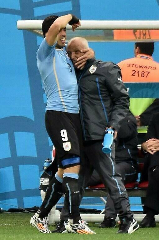 Uruguay physio, Walter Ferreira interrupted his cancer treatment to help Suarez get fit in 1 month for #WorldCup