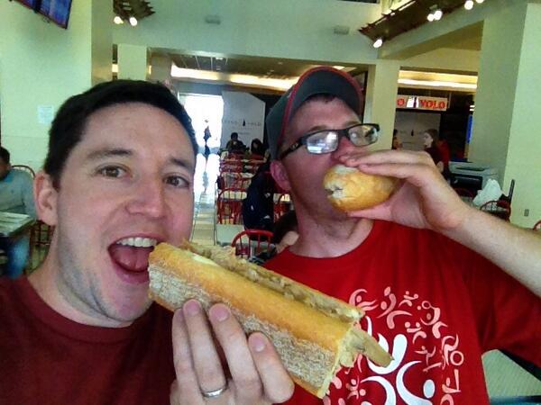 Final meal at the Philly airport with Team Indiana. #unifiedselfie #unifiedcheesesteak. <a href="/2014TeamIN/">SOIndianaLETR</a> <a href="/bonar_mitch/">Mitch Bonar</a>