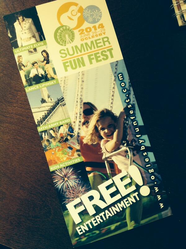 WRISTBAND GIVEAWAY! Any aspiring copy editors out there? Show us an obvious typo in the #OglesbyFunFest brochures.