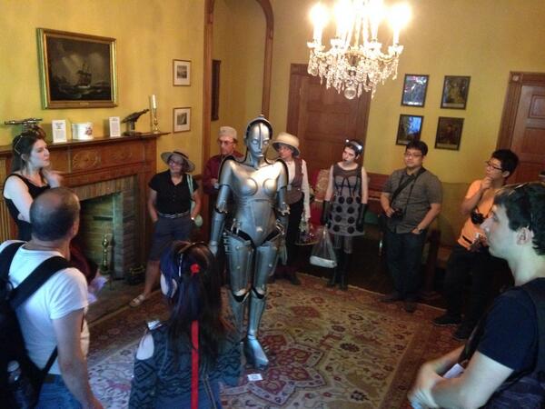 Kropserkel's tweet photo. #metropolis robot #SteamonQueen at Campbell House tour http://t.co/lP9jl6WzvJ