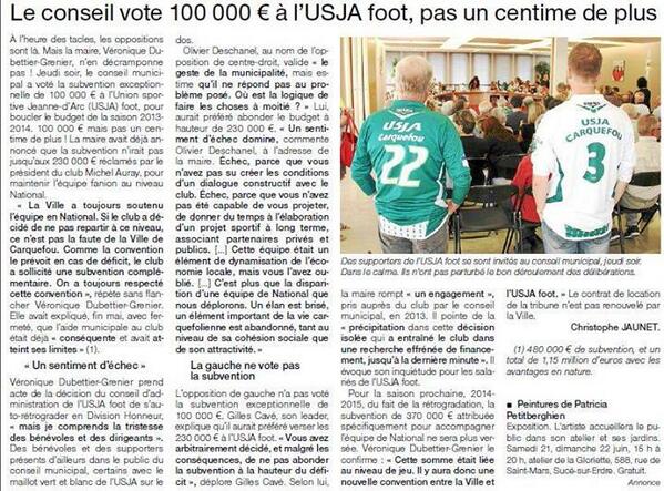 Ouest France du 21/06 :