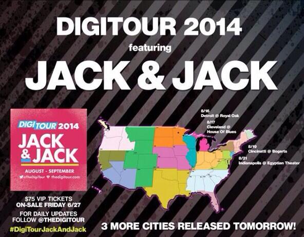 First four cities for our tour with @TheDigiTour 😜 can't wait to see you all