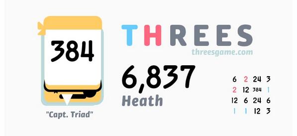 heathcjackson's tweet photo. I just scored 6,837 in @ThreesGame! http://t.co/MSRtmiU3Uq http://t.co/j0mTwokmLj