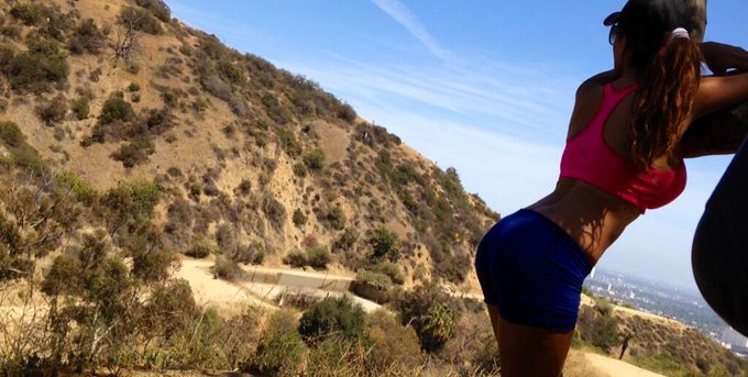 Today in Runyon Canyon. While I was watching how beautiful is this place, my friend took me this picture😊☀️Peace&amp;Love