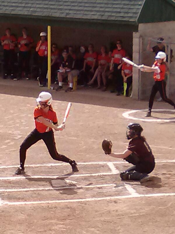 SteveCCraig's tweet photo. First batter Toth singles to start A game. Follow@ PPHSports for TA vs Skowhegan softball http://t.co/Y31DcuWRXF