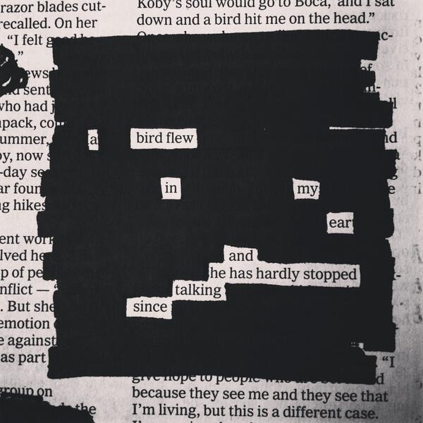 austinkleon's tweet photo. This one’s called “Tweet.” #newspaperblackout http://t.co/xNrm0DpvVp