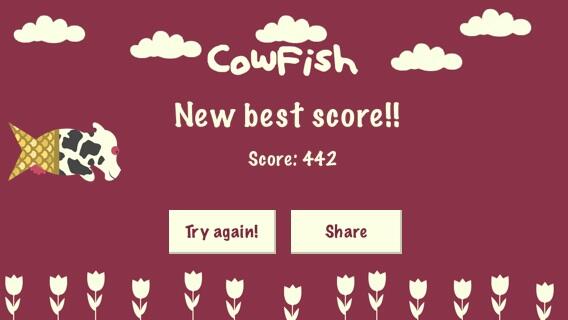 avalonboots's tweet image. I'm playin CowFish on my iPhone you should try it! cowfish.it