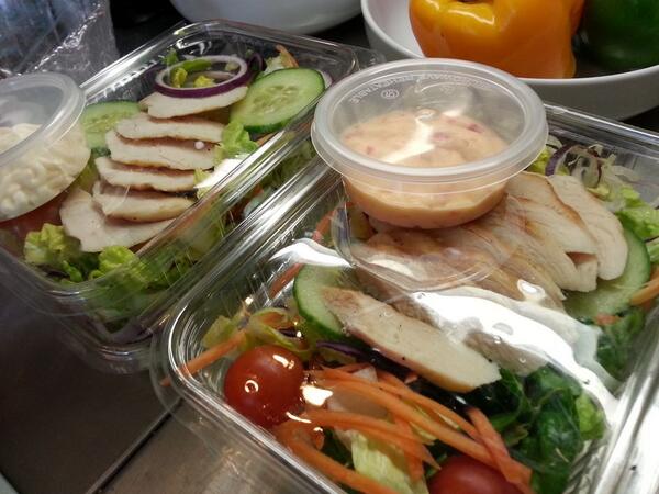 CafeCleo's tweet image. Salad Boxes