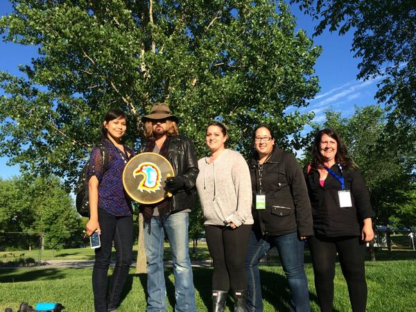 #ADL2014 production staff with Billy Ray Cyrus.