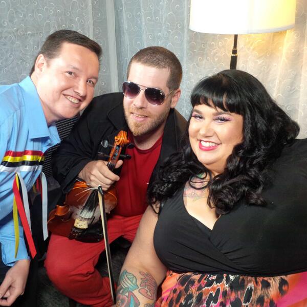 Ready to kick it at #ADL2014 with Ashley MacIsaac & @thecandyshow It's show time/go time!